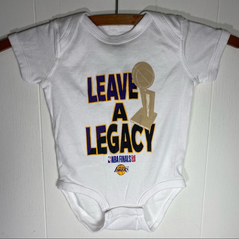 LAKERS NBA Finals 2020 Leave A Legacy Infant 6-9 month Onesie